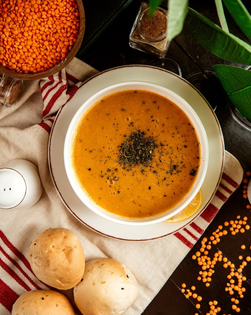 top-view-lentil-soup-traditional-azerbaijani-soup-with-lemon-dry-mint_140725-11544